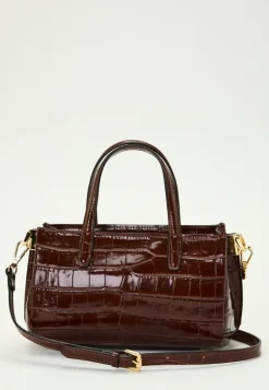 Ancona Glossy Croco Bag