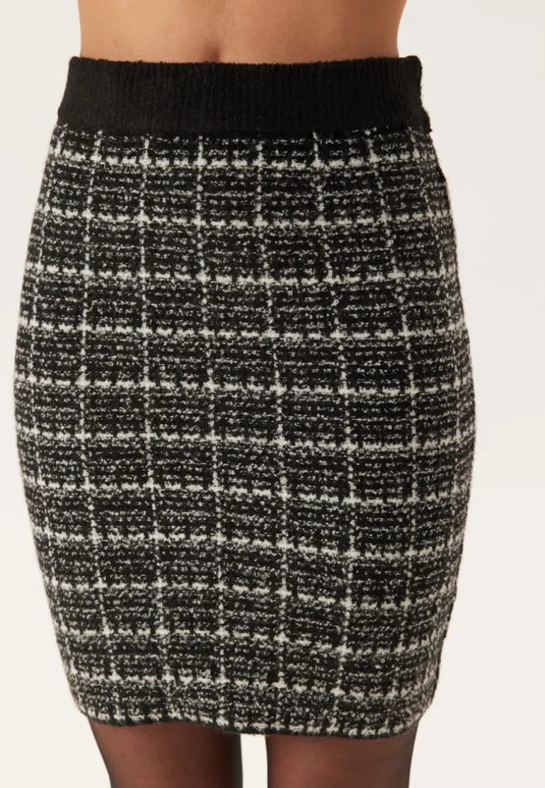 Audrey Check Knit Skirt