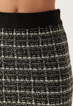 Audrey Check Knit Skirt