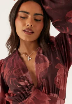 Balloon Sleeve Maxi Dress