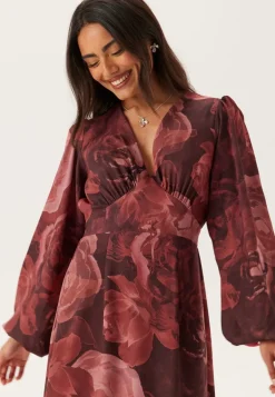 Balloon Sleeve Maxi Dress