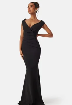 Bardot Pleat Maxi Dress