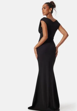Bardot Pleat Maxi Dress