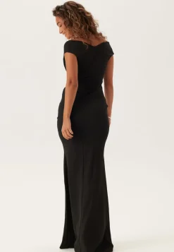 Bardot Pleat Maxi Dress