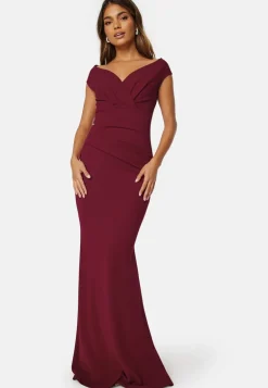 Bardot Pleat Maxi Dress