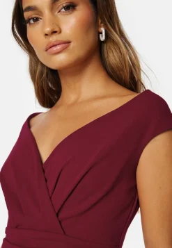 Bardot Pleat Maxi Dress