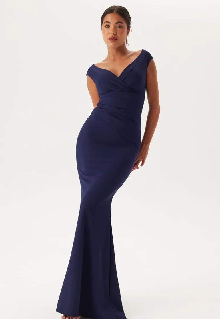 Bardot Pleat Maxi Dress