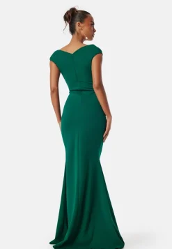 Bardot Pleat Maxi Dress