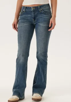 Becca Mid Rise Boot Cut Flap