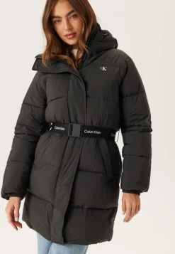 Belted Midweight Long Puffer