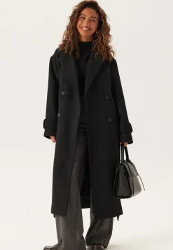 Belted Wool Blend Coat