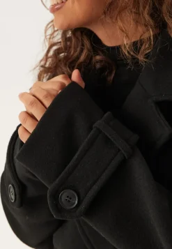 Belted Wool Blend Coat