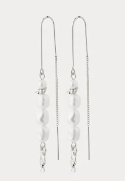 Berthe Pearl Chain Earrings Si