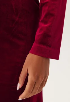 Bow Velvet Midi Dress
