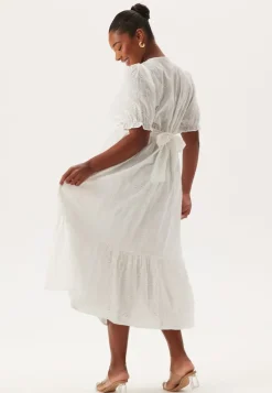 Broderie Anglaise V-Neck Dress