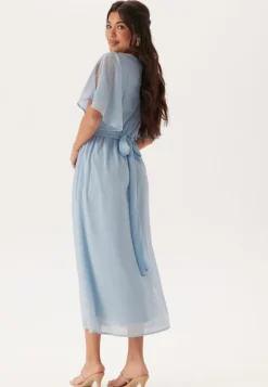 Butterfly Sleeve Midi Dress