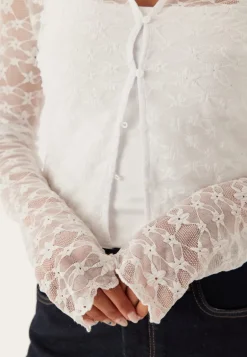 Button Lace Cardigan