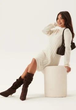Cable Knit Sweater Dress