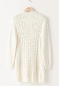 Cable Knit Sweater Dress