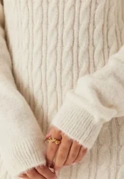 Cable Knit Sweater Dress