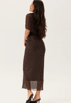 Cape Mesh Ankle Dress