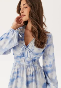 CC V-neck Viscose Strap L/S Dress