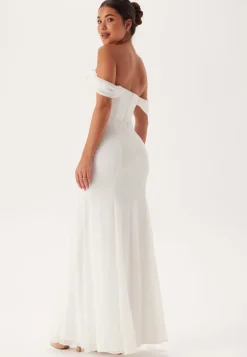 Chiffon Off Shoulder Maxi Dres