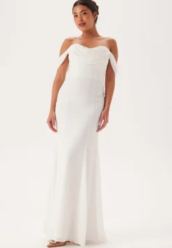Chiffon Off Shoulder Maxi Dres