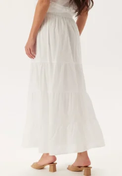 Cotton Dobby Dot Maxi Skirt