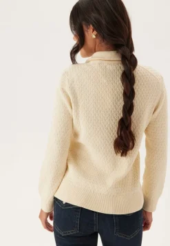 Cotton Textured Half-zip