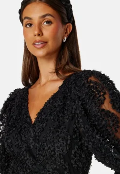 3D Puff Sleeve Dress