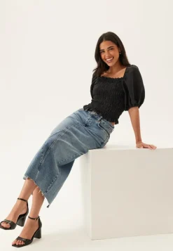 Denim Midi Skirt