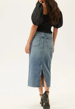 Denim Midi Skirt