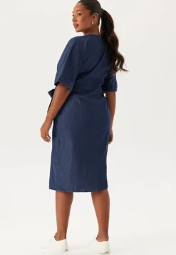 Denim Wrap Dress