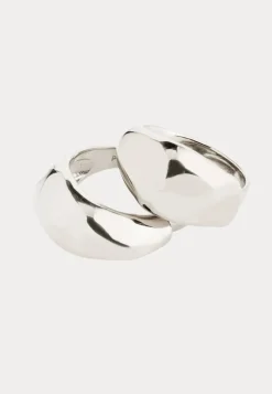 Dune Rings, 2-in-1 Set, Silver
