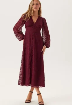 Embroidered Midi Dress