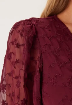 Embroidered Midi Dress