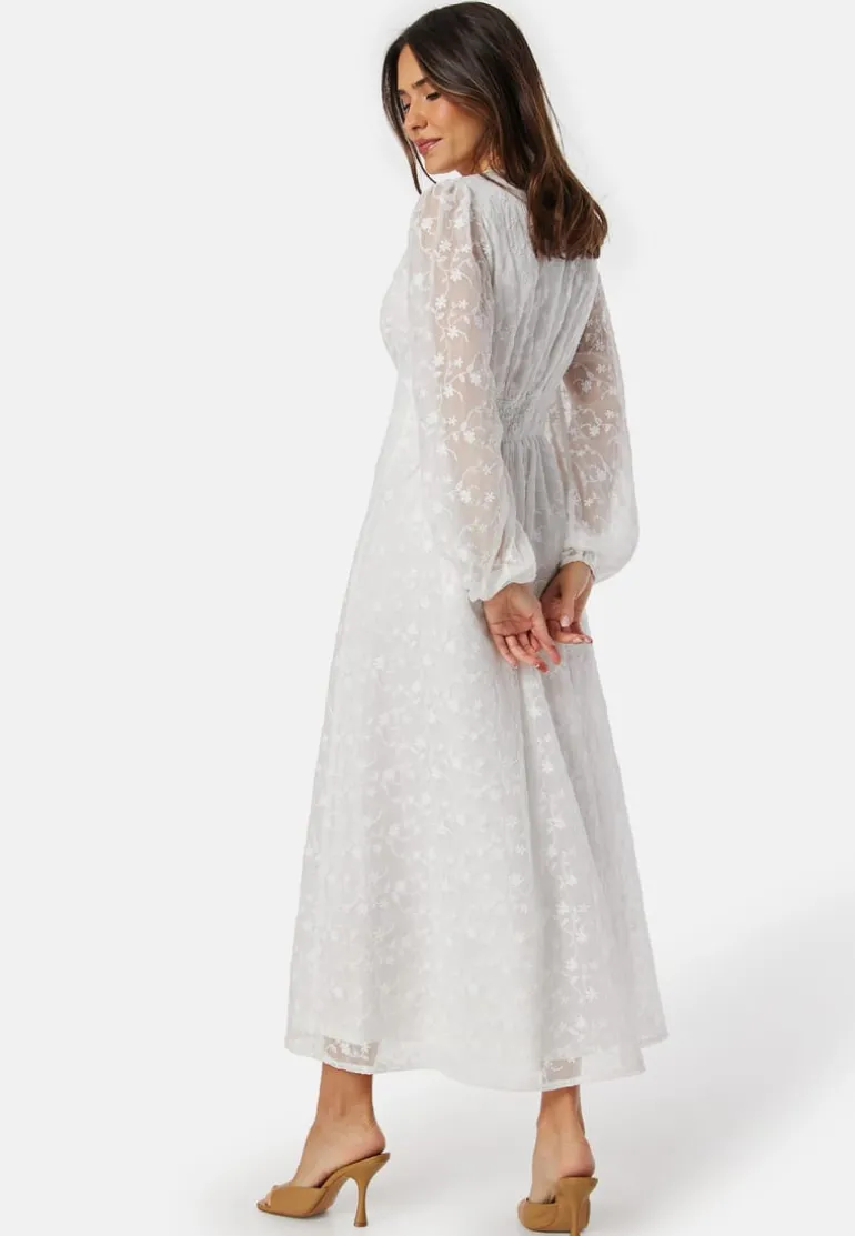 Embroidered Midi Dress