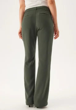 Flared Structured Suit Trousers