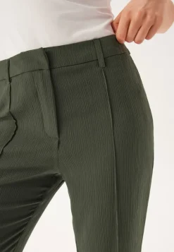 Flared Structured Suit Trousers