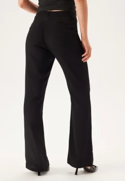 Flared Structured Suit Trousers