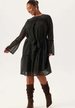 Flounce Sleeve Dress
