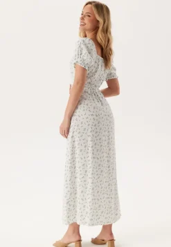 Front Tie Long Viscose Dress