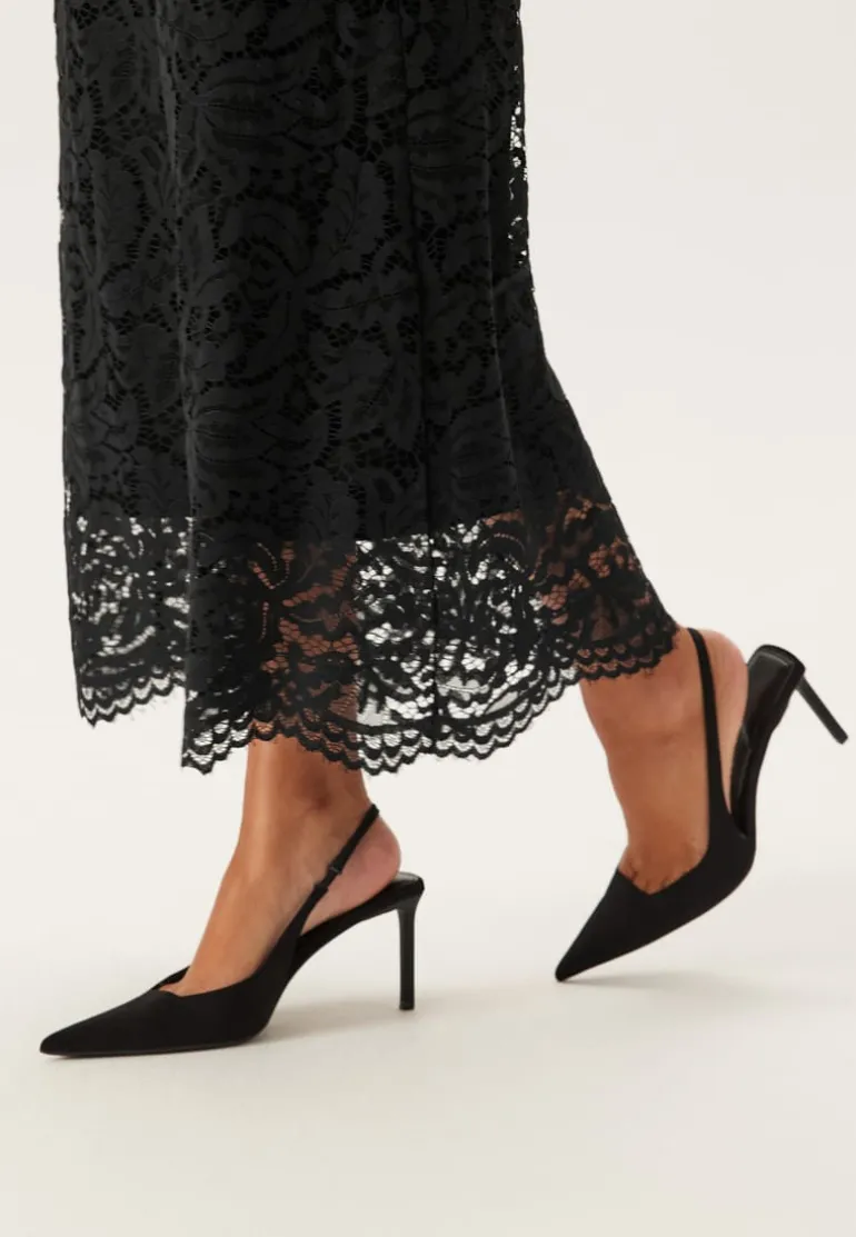 High Neck Cotton Lace Dress