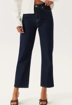 High Straight Ankle Jeans