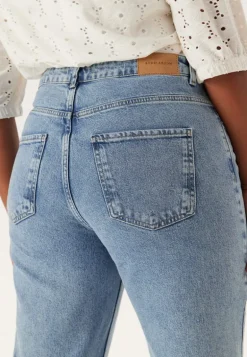 High Straight Ankle Jeans