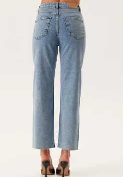 High Straight Ankle Jeans