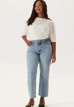 High Straight Ankle Jeans