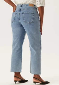 High Straight Ankle Jeans