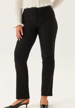 High Waist Stretchy Flared Trousers